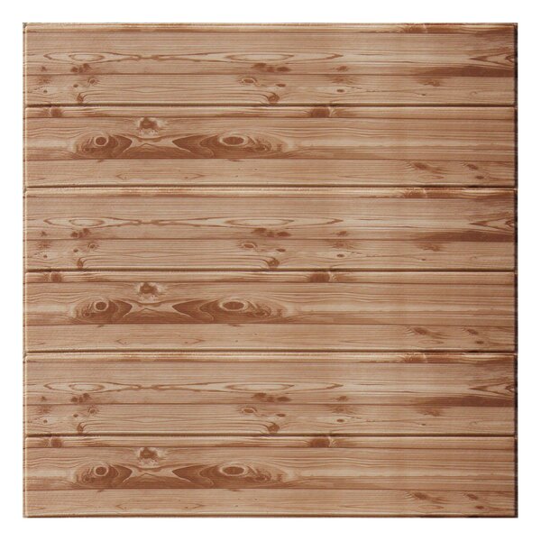 Kit 8 Painel 3d Auto Adesivo Amadeirado Alto Relevo 70x70cm