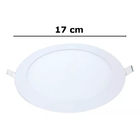 Kit 8 Painel Led Embutir Redondo Luz Fria 6500k 12w 17cm