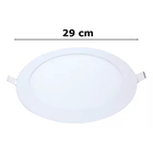 Kit 8 Painel Led Embutir Redondo Luz Fria 6500k 24w 29cm
