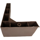 Kit 8 Pé Cantoneira Canto Sofá Poltrona Tabaco + Parafuso