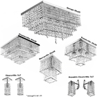 Kit 8 Peças Lustre Luminária Plafon Arandela Em Cristal Acr.