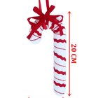 Kit 8 Pendente Bengala Enfeite Decorativo Árvore Natal 20cm