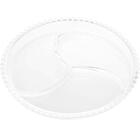 Kit 8 Petisqueiras De Cristal 23cm Wolff Pearl 3 Divisórias D