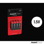 Kit 8 Pilha Alcalina Aa Pequena 1.5v  Avant Use Cartela