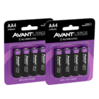 Kit 8 Pilhas Recarregável Comum Aa 2700mah Cod: 408140010-2 A