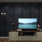 Kit 8 Placas 3d Pvc Preto Decoração Revestimento Premium De P