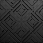 Kit 8 Placas 3d Pvc Preto Decoração Revestimento Premium De P