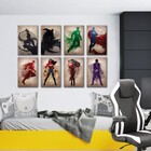 Kit 8 Placas Decorativas Heróis E Vilões  Dc