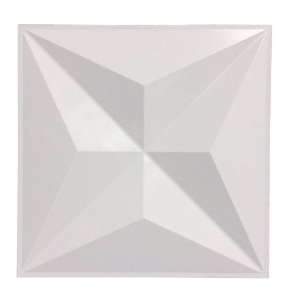 Kit 8 Placas Revestimento 3d Para Parede 50x50cm Safira Ouro