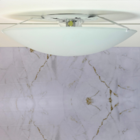 Kit 8 Plafon Taschibra Jurerê 30cm Redondo Branco E27 Bivolt