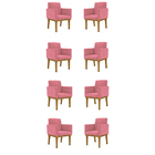 Kit 8 Poltronas Decorativa Reforçada Oferta - Balaqui Decor R