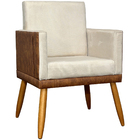 Kit 8 Poltronas Decorativas Modernas Para Recepção Lis Corino