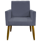 Kit 8 Poltronas Decorativas Para Sala Mari Suede Cores Pé Pal