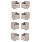 Kit 8 Poltronas Para Recepção Consultorio Médico – Balaqui Co