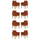 Kit 8 Poltronas Reforçadas Esteticista - Salão De Beleza Terr