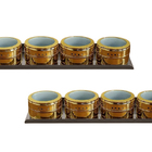 Kit 8 Porta Temperos Condimento Magnetico Colorido Inox Imã D