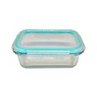 Kit 8 Potes Vidro Retangular Borosilicato Tampa Hermética Lav