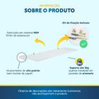 Kit 8 Prateleira Branca Mdf 40 X 10cm Suporte L