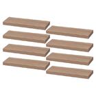 Kit 8 Prateleiras 30 X 10cm Carvalho Suporte Invisível