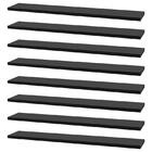 Kit 8 Prateleiras 50 X 10cm Preta Suporte Invisível