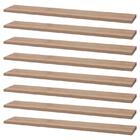 Kit 8 Prateleiras 70 X 15cm Carvalho Suporte Invisível