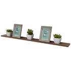 Kit 8 Prateleiras 90 X 10cm Nogal Suporte Invisível