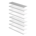 Kit 8 Prateleiras Nicho Mdf Tamanho 60x15 Suporte Invisivel B