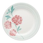 Kit 8 Pratos De Sobremesa Donna Bloom Oxford Cerâmica 19 Cm