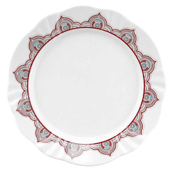 Kit 8 Pratos De Sobremesa Soleil Talismã Oxford® Porcelana 23