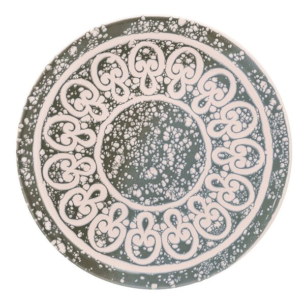 Kit 8 Pratos De Sobremesa Unni Elo Oxford® Cerâmica 19cm