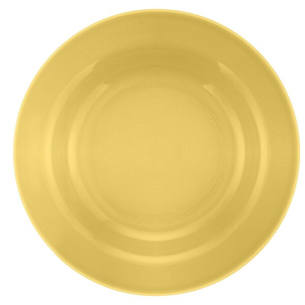 Kit 8 Pratos Fundos Biona Amarelo Oxford® Cerâmica 22cm