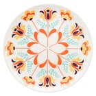 Kit 8 Pratos Rasos Unni Flowers Oxford® Cerâmica 26 Cm