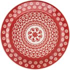 Kit 8 Pratos Sobremesa Floreal Renda Cerâmica Oxford® 20cm