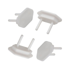 Kit 8 Protetor De Tomada Elétrica Padrão Branco Anti Choque