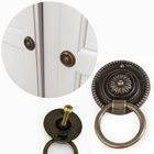 Kit 8 Puxadores Argola Puxador Colonial  Puxadores Moveis Ant