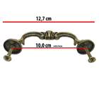 Kit 8 Puxadores Para Moveis Antigo Puxador Vintage - Ouro Vel