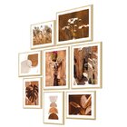 Kit 8 Quadros Decorativos Paisagem Vintage Flores Sala