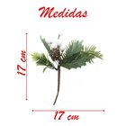 Kit 8 Ramos Decoração De Natal Artificial 17cm