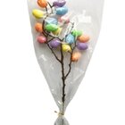 Kit 8 Ramos Galho De Árvore Com Ovos De Páscoa Decoração