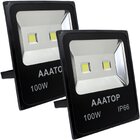 Kit 8 Refletor Led Holofote Externo Jardim Muro 100w Branco