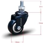 Kit 8 Rodízio Linha Black Parafuso 3/8" 50mm 4 Com Freio 4 Se