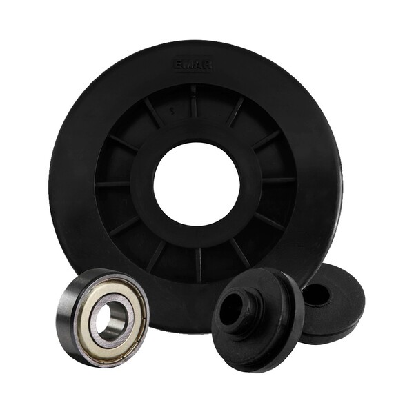 Kit 8 Roldanas 100mm P/ Aparelho De Academia Com Rolamentos