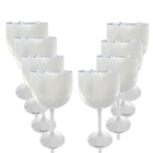 Kit 8 Taças Gin Branco Acrílico