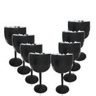 Kit 8 Taças Gin Preto Acrílico