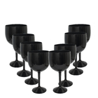 Kit 8 Taças Gin Preto Acrílico