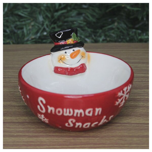 Kit 8 Tigelas Cerâmica Natal Bowl Natalino Boneco De Neve 200