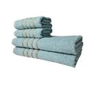 Kit 8 Toalhas Grandes Dubai 4 Banhos 4 Rostos Verde Claro