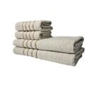 Kit 8 Toalhas Grossas E Grandes Dubai 4 Banhos 4 Rostos Bege+