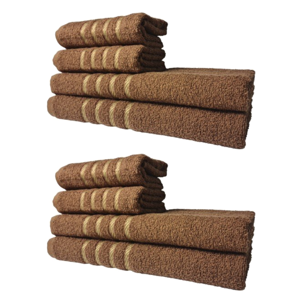 Kit 8 Toalhas Grossas E Grandes Montreal 4 Banhos 4 Rostos Ma