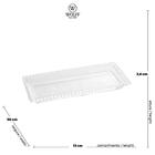 Kit 8 Travessas Cristal Pearl Wolff 30x13x3cm Para Servir Fri